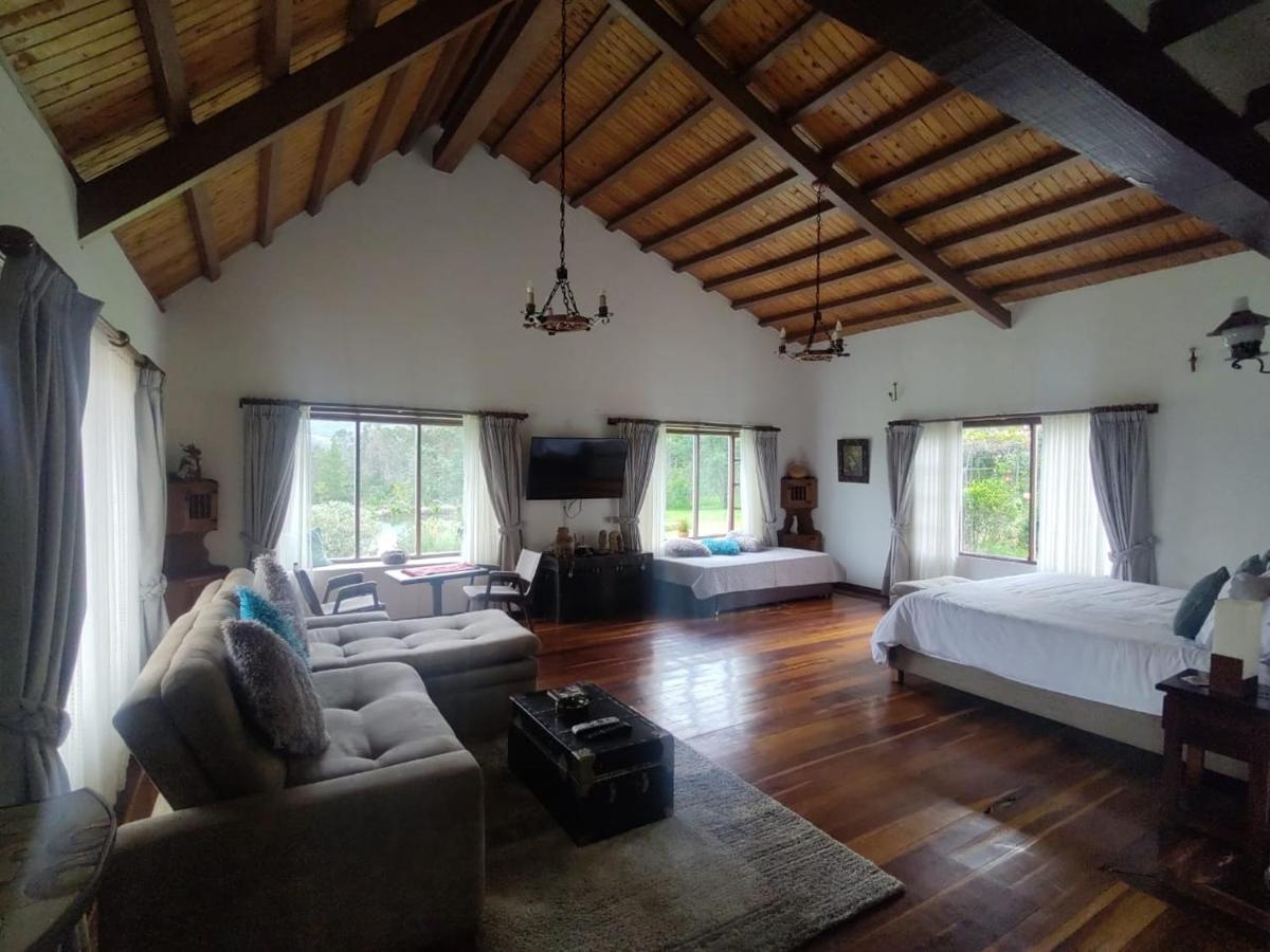 Bed and Breakfast Hacienda El Pinar Del Viento à Villa de Leyva Extérieur photo